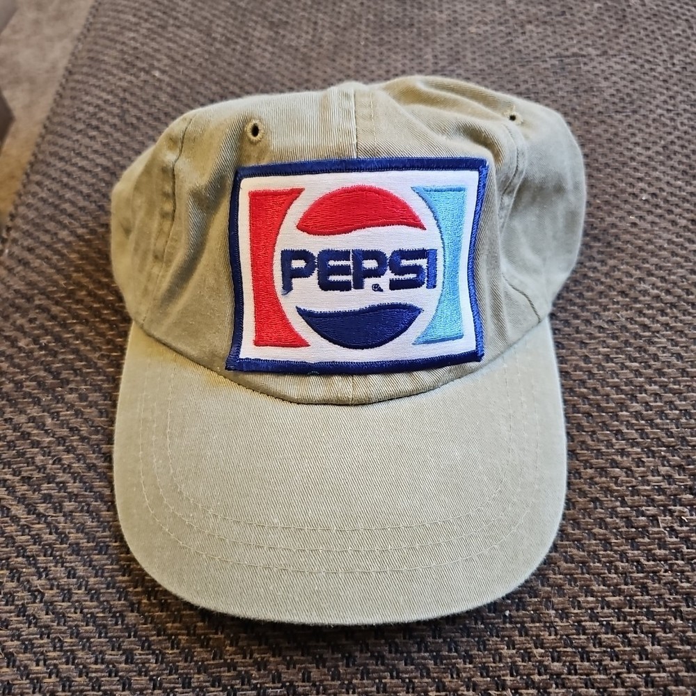 New PEPSI Hat Cap Khakis Embroidered NoveltyHat Adjustable Toppers