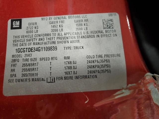 COLORADO 2016 Air Shutter 1802414