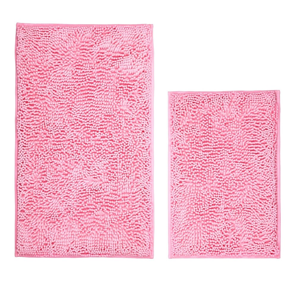 Bathroom Rugs Sets 2 Piece Washable, Luxury ，Chenille Bath Mat Set, Soft Plus...