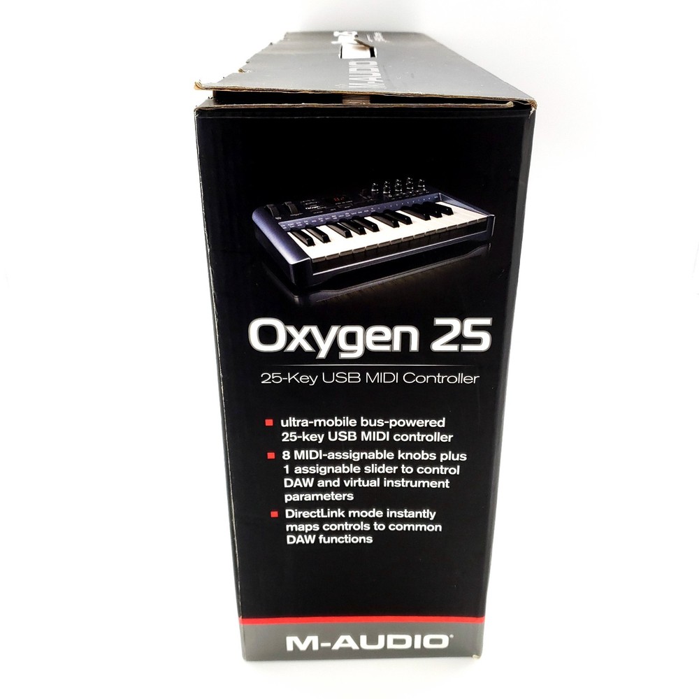 M-Audio Oxygen 25 Key 3rd Gen MIDI Controller Keyboard Complete