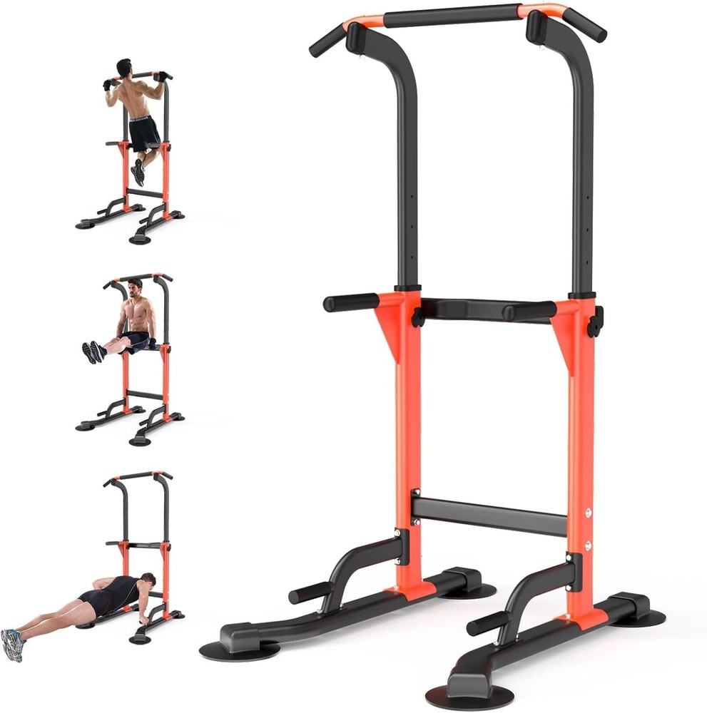 Pull Up Station, Power Tower, Strength Training Dip Stands Portable Pull-up Bar