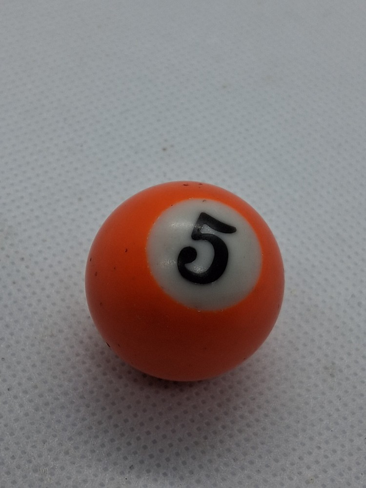 Mini Pool Billiard Ball 1.5" - Replacement Collectible - SOLID ORANGE #5