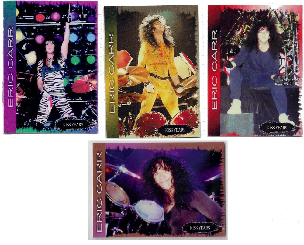 KISS, NEW 2025, Eric Carr, Trading Card Set, Foil Bonus. 100 Sets Worldwide,