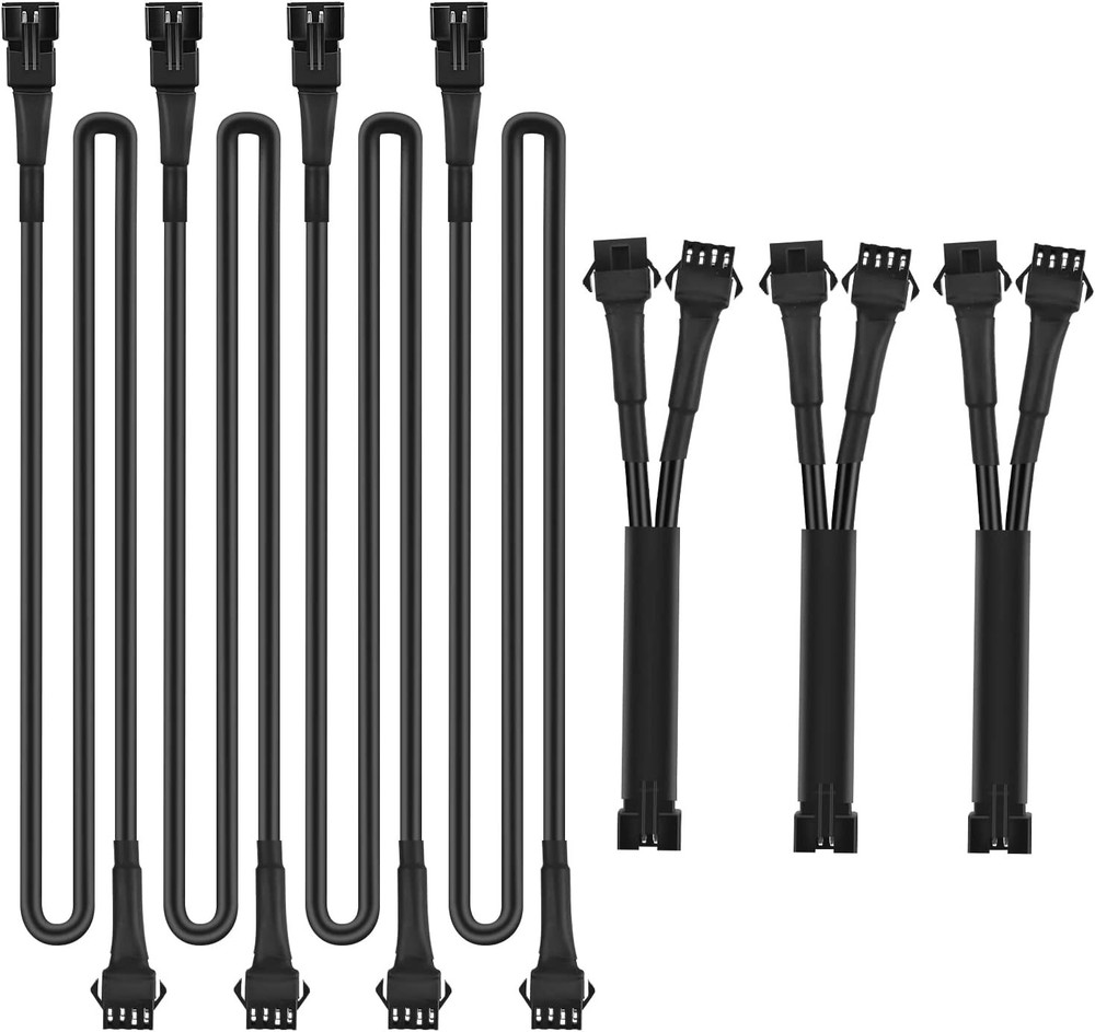 Nilight 4PCS 4 Pin RGB Motorcycles Light Extension Wire 2 Years Warranty