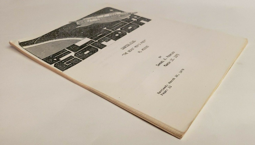 FLASH GORDON / Samuel A Peeples 1979 TV Script "Chapter 5: The Beast Men's Prey"