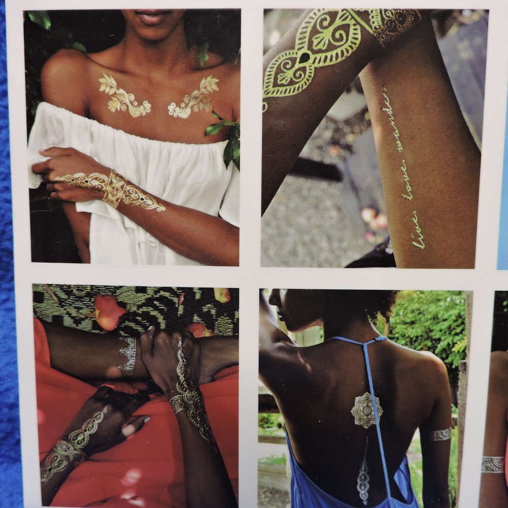 Flash Tattoos Authentic Metallic Temporary Jewelry Inspired Tattoos - Sheebani