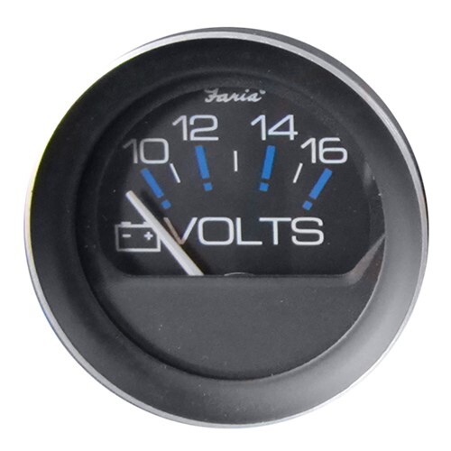 FARIA CORAL 2" VOLTMETER (10-16 VDC) 13010