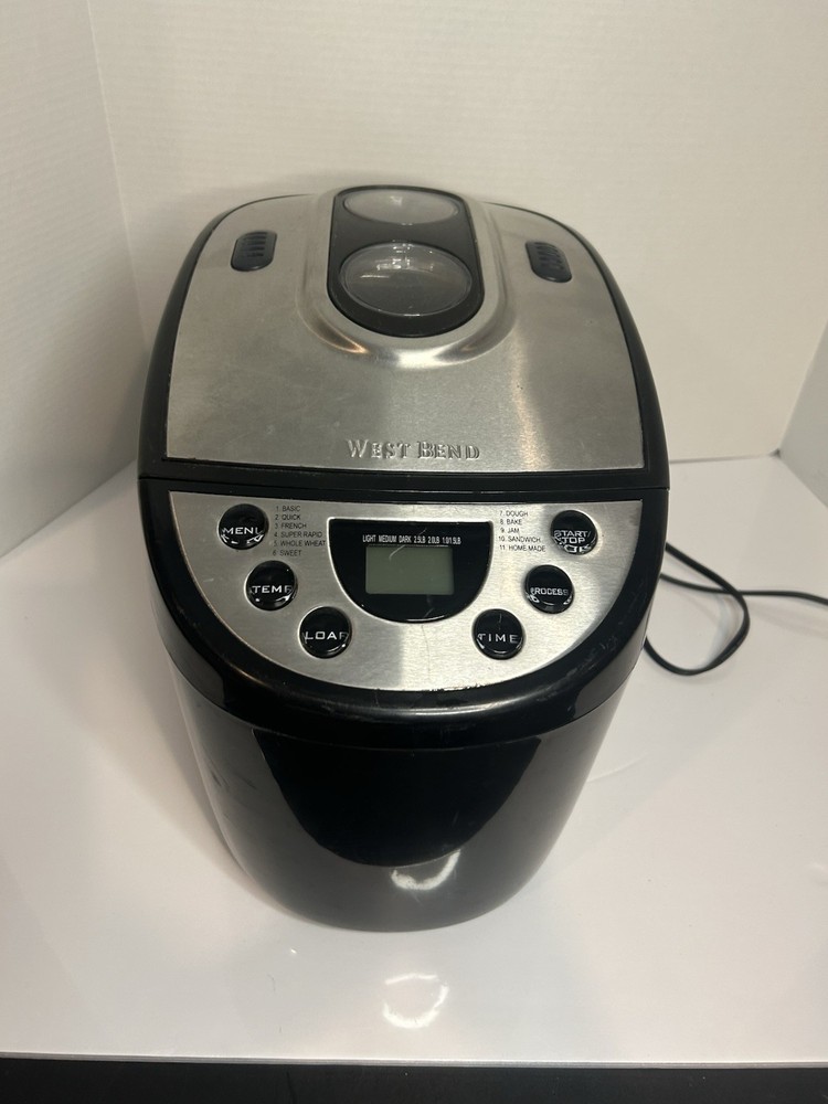 West Bend Bread Dough Maker Machine Hi Rise Dual Blade Model 41300