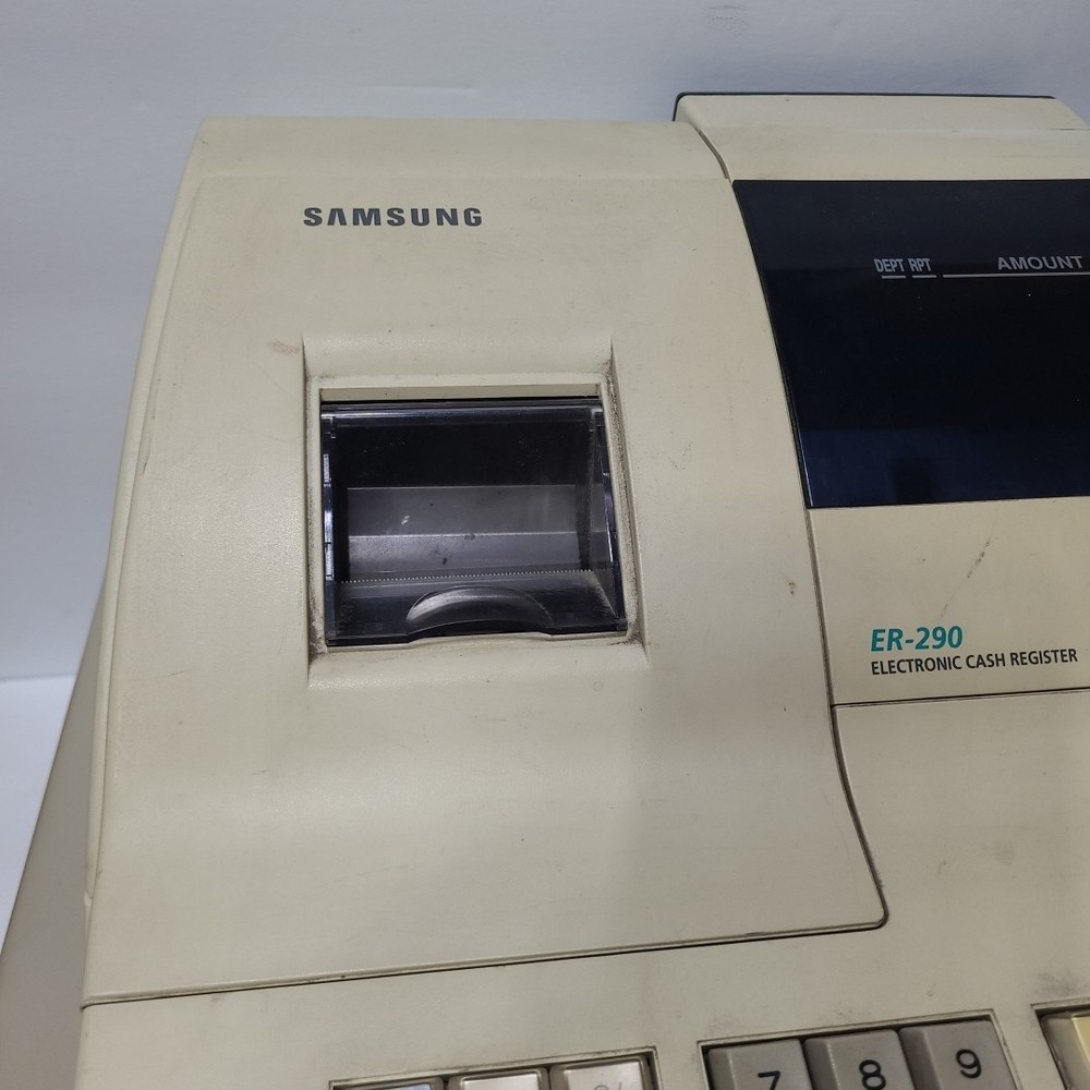SAMSUNG Sam4s ER-290 Cash Register - Powers on - E1 Error Code - USED