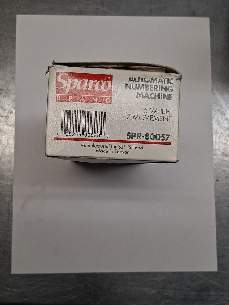 Sparco Automatic Numbering Machine SPR80057 5 Wheel 7 Movement