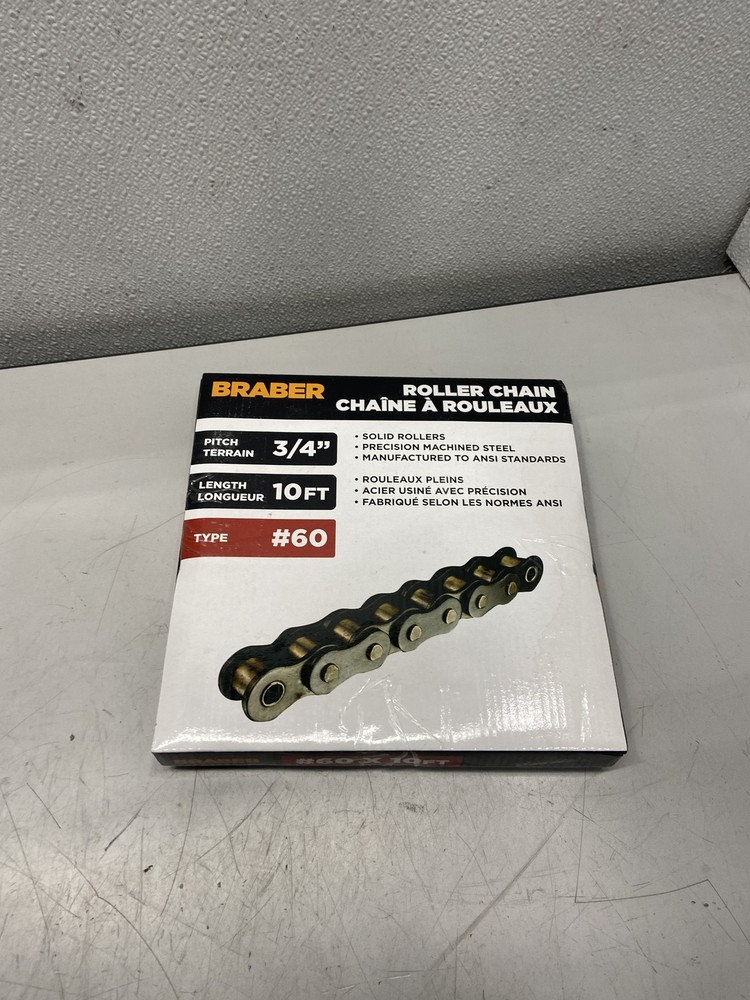 Braber Self Lube Roller Chain #60 X 10FT
