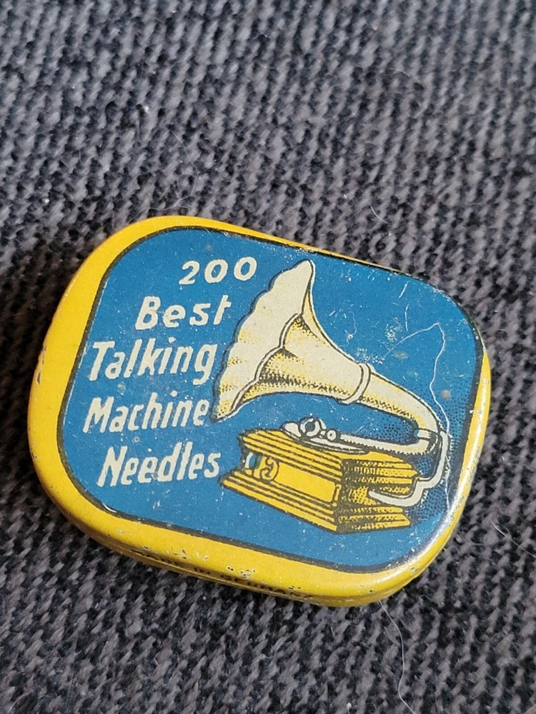 Gramophone phonograph needle tin, best talking machine