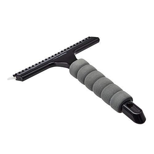 Window Squeegee with Handle for Car Windows, Glass, Mirror, Black