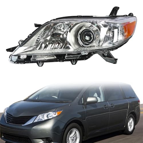 Headlight Replacement for Sienna 2011 2012 2013 2014 2015 2016 2017 2018