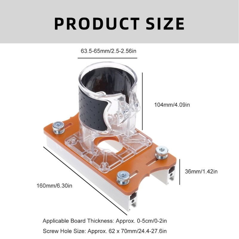Router Base Portable Trimmer Base Plastic for Multifunction