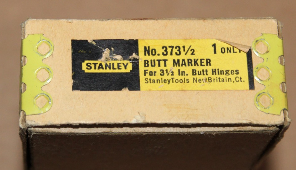STANLEY NO. 373½ – 3 ½” BUTT MARKER with Instructions NICE