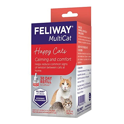 FELIWAY® MultiCat 30 Day Cat Calming Refill for Pheromone 1 Pack, RED