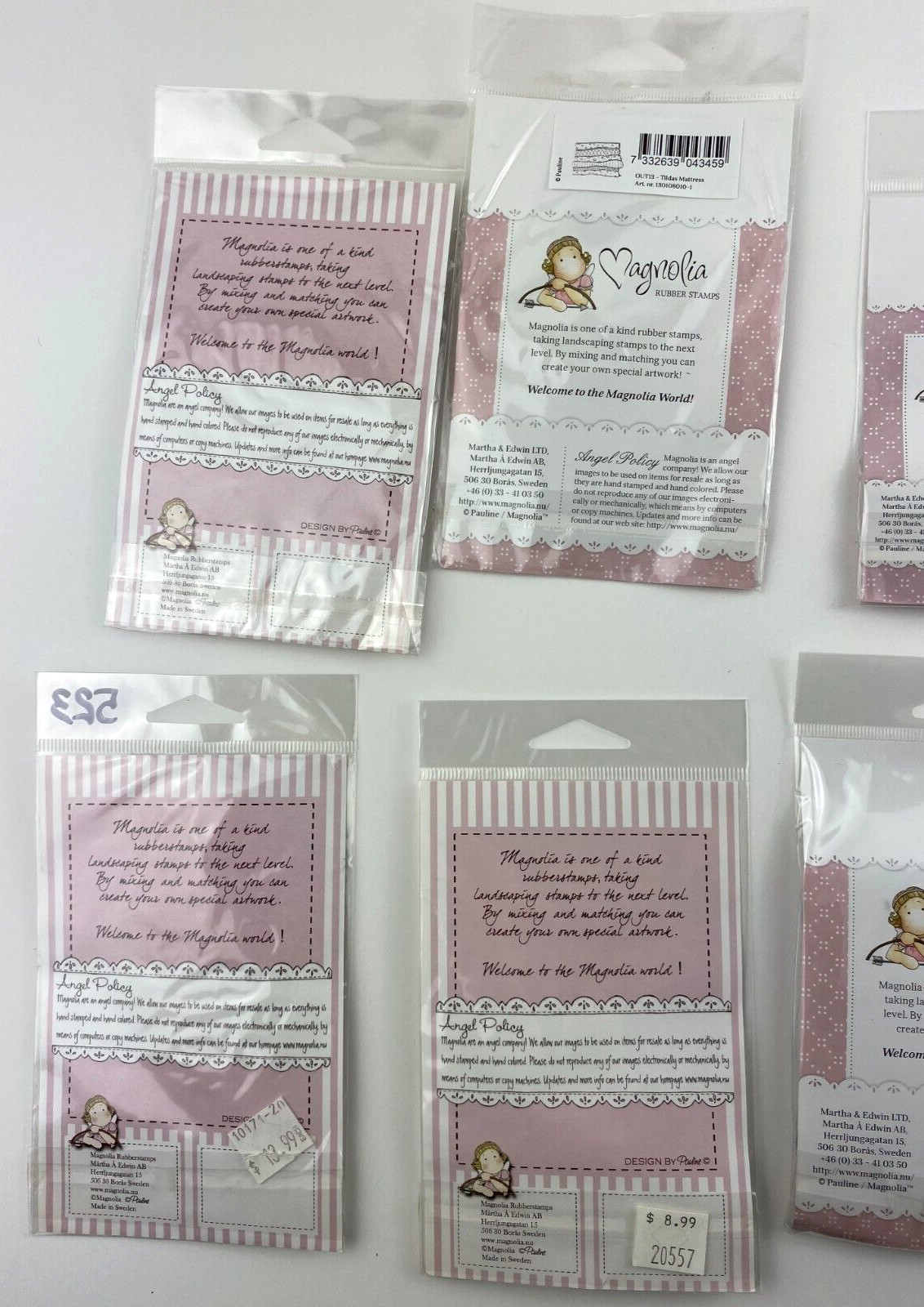 Magnolia (LOT OF 10) Rubber Stamps Assorted #20