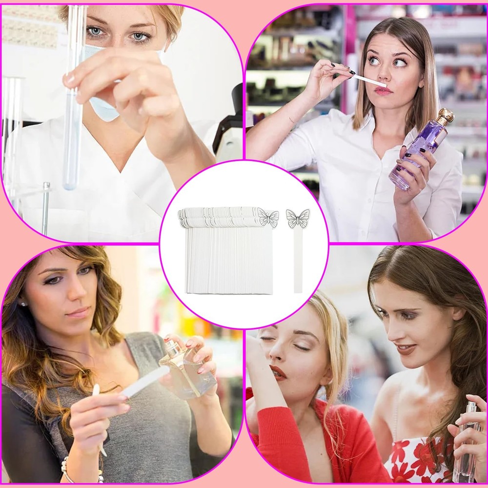 Honbay 100PCS Cute Butterfly Disposable Perfume Test Strips Essential Oils...