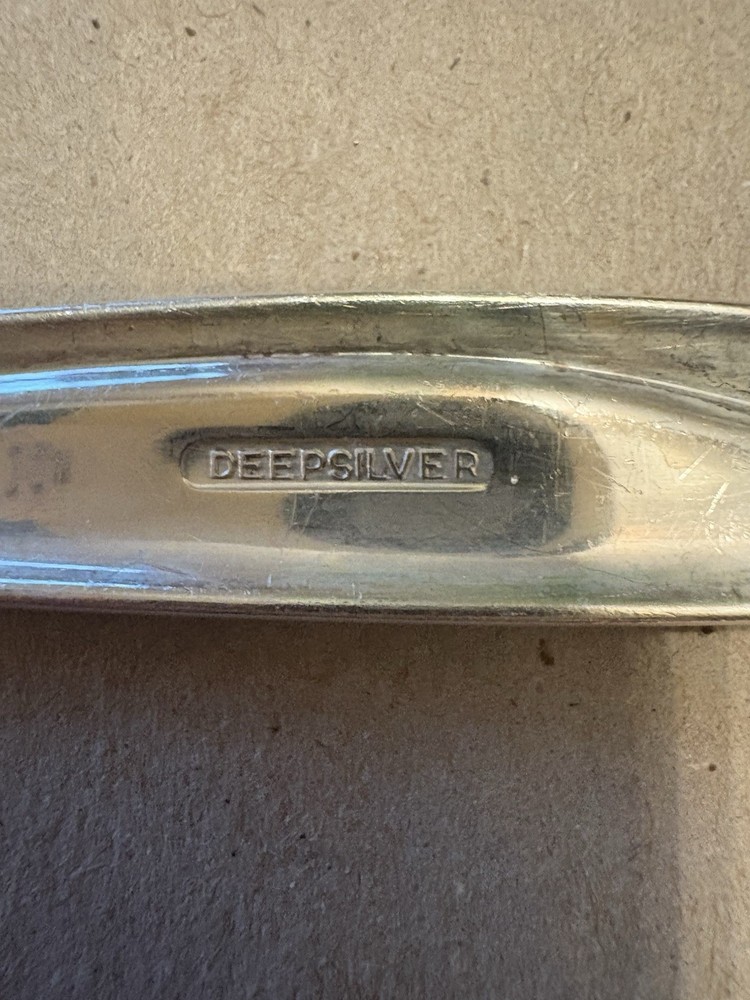 Silverware Holmes & Edwards Deepsilver Serving Spoon And Meat Fork Silverplate