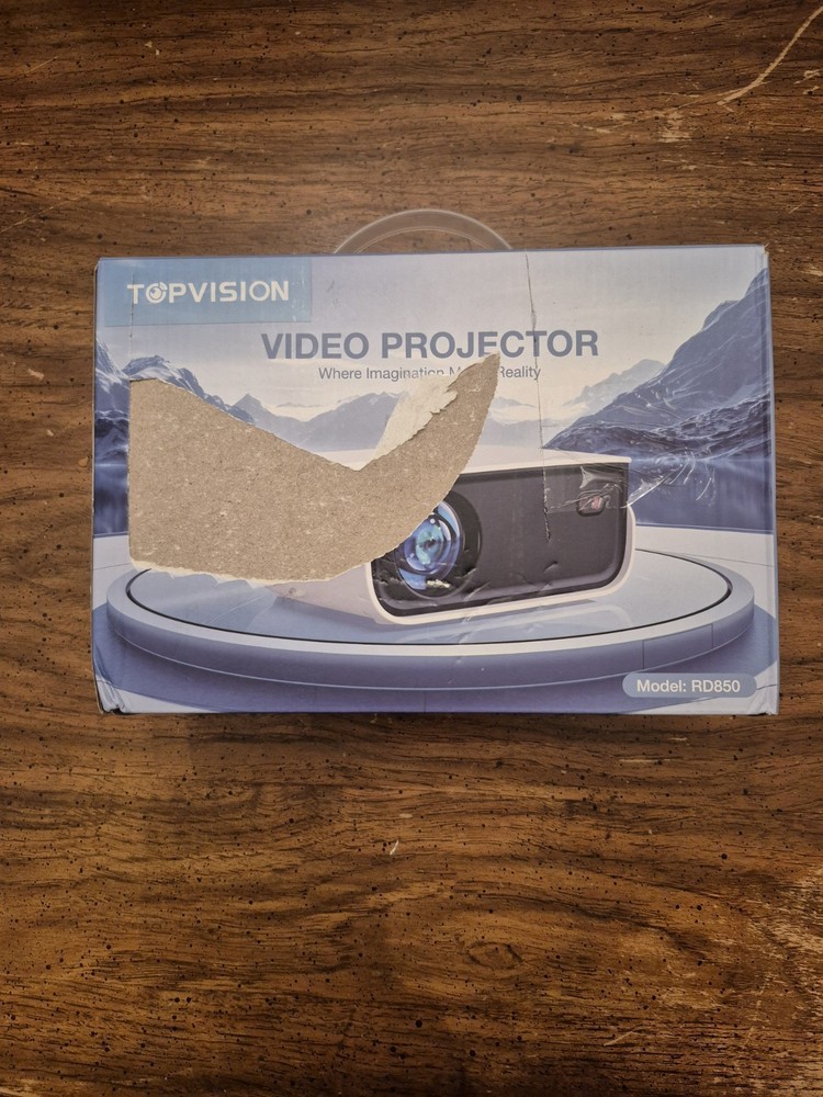 TOPVISION RD850 WHITE VIDEO PROJECTOR 12V 2.5A