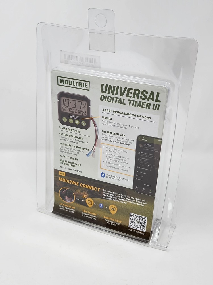 Moultrie Universal Digital Timer III Feeder Timer 6V 12V New Sealed