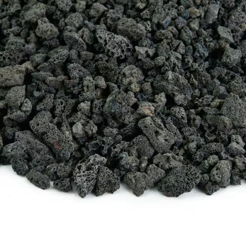 10 Lbs. Black Lava Rock 3/8 In.