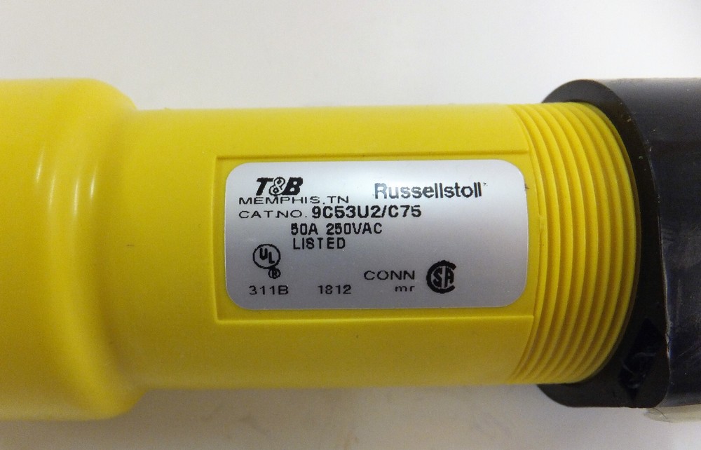 THOMAS & BETTS 9C53U2/C75 50A 250VAC NEW