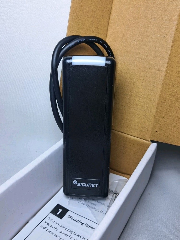 Sicunet Mullion Access Control Reader ET-10 – Slim Profile, Weather-Resistant