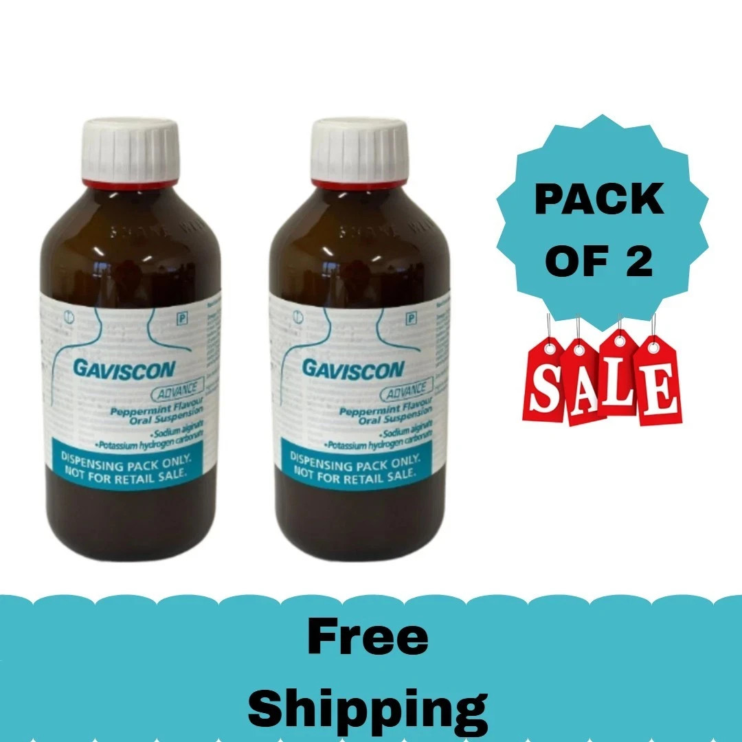 2 PACK GavI-$con Advance Liquid Peper-mint (500ml) - FREE DELIVERY
