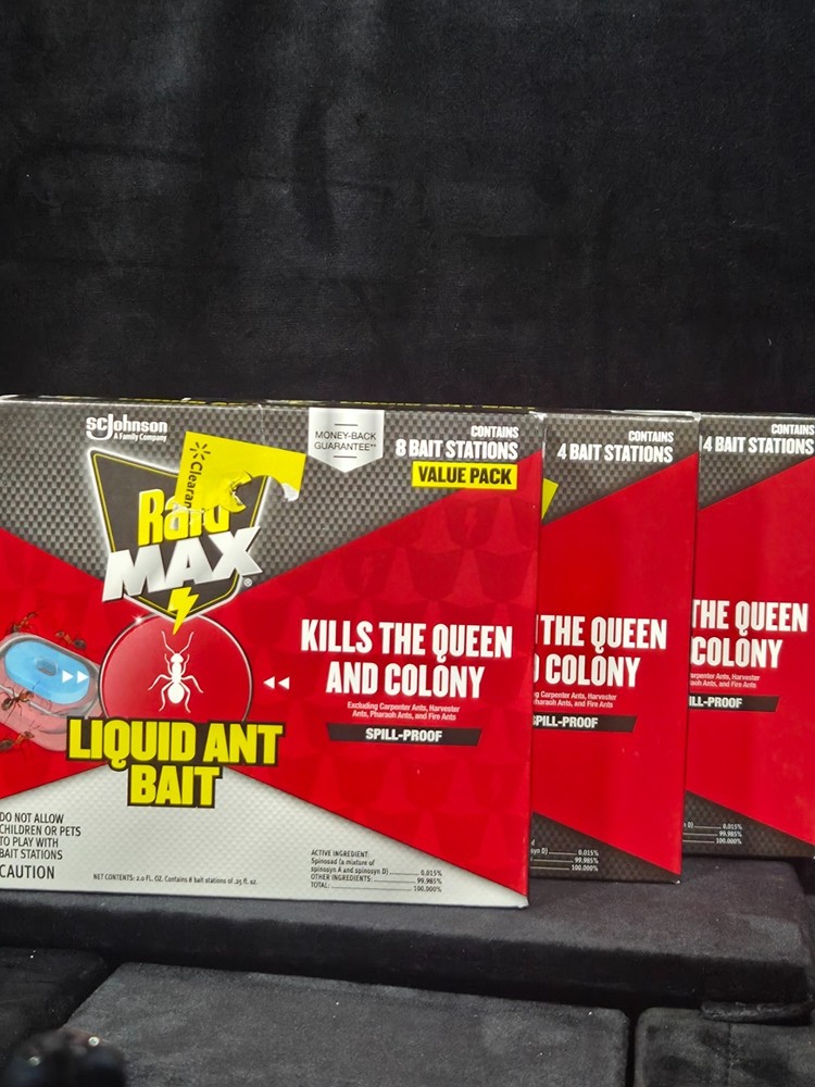 Raid Max Liquid Ant Bait 16 Stations Value Pack Kills Queen Colony Indoor