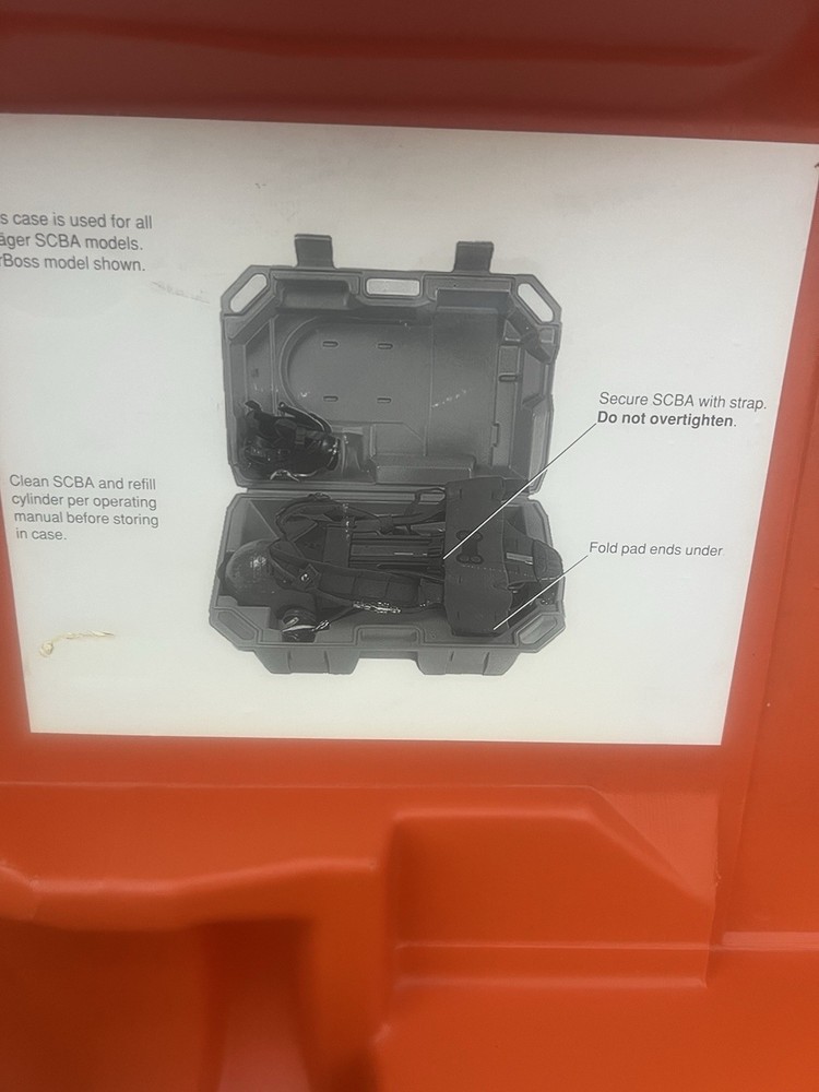 Drager SCBA Backframe and Mask