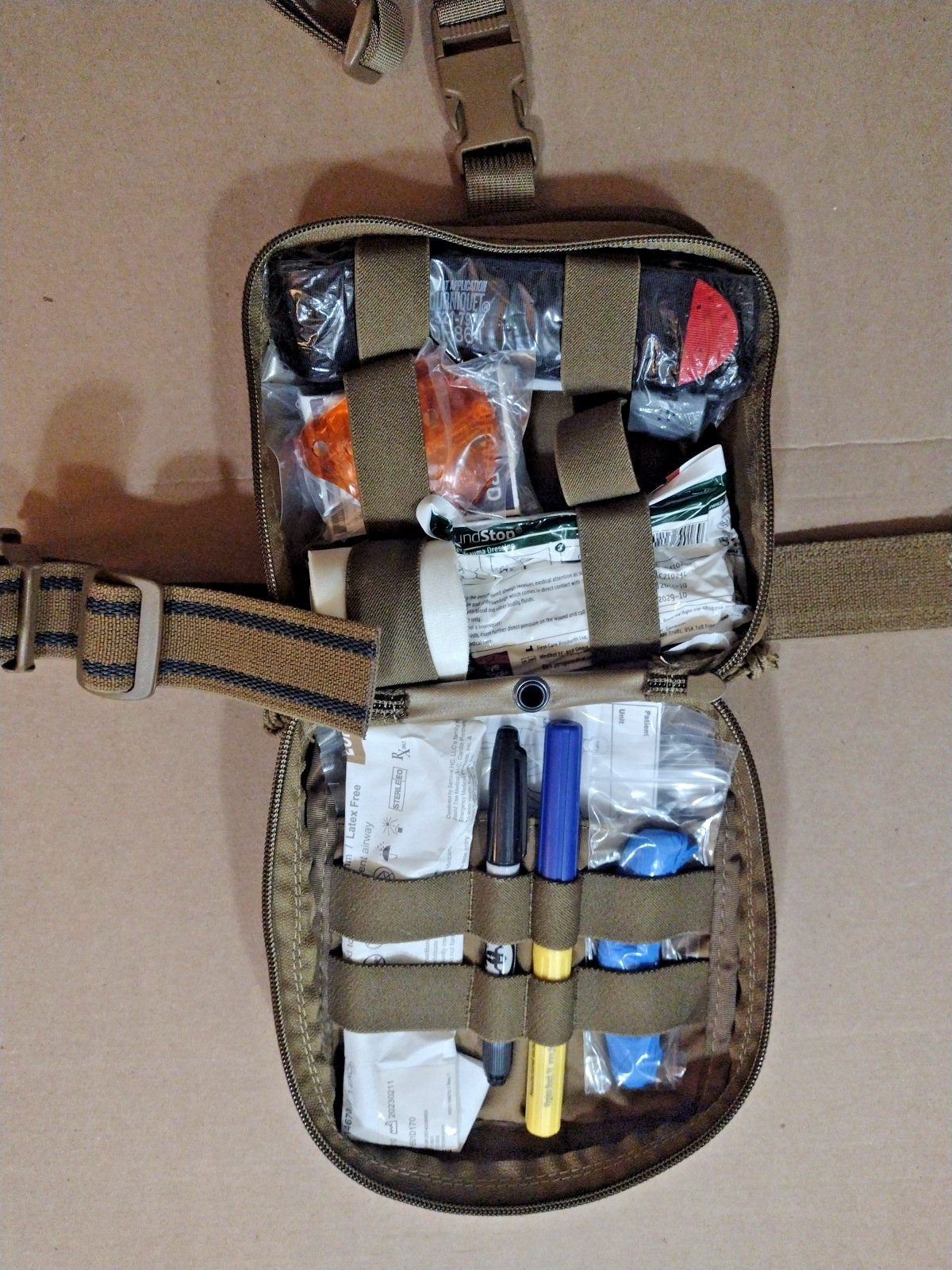 High Speed Gear USA IFAK JFAK TACTICAL MEDIC DROP LEG TRAUMA Kit NAR CAT G7 ++++