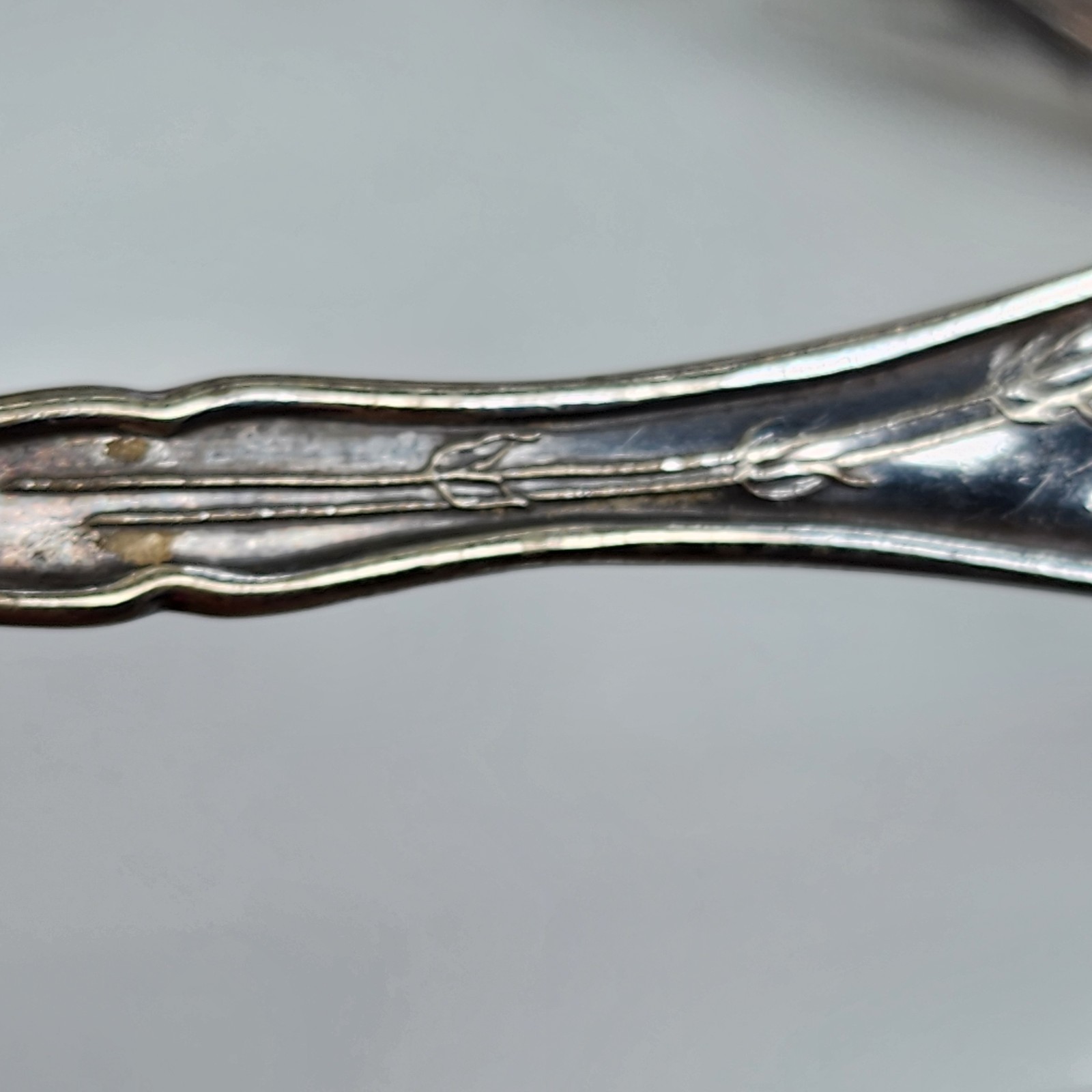 Wm Rogers (W.R.) Carnation 1908 Silverplate Dinner Spoons Set 6 Vintage Crafting