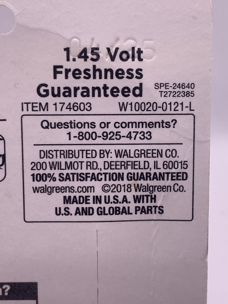 Hearing Aid Batteries Size 13 - 32 pack Exp. 4/25 Walgreens Value Pack