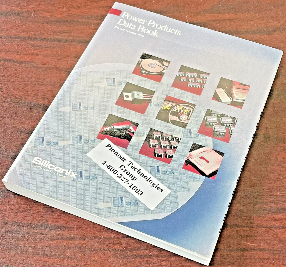 SILICONIX 1993 Power Products Data Book, NICE