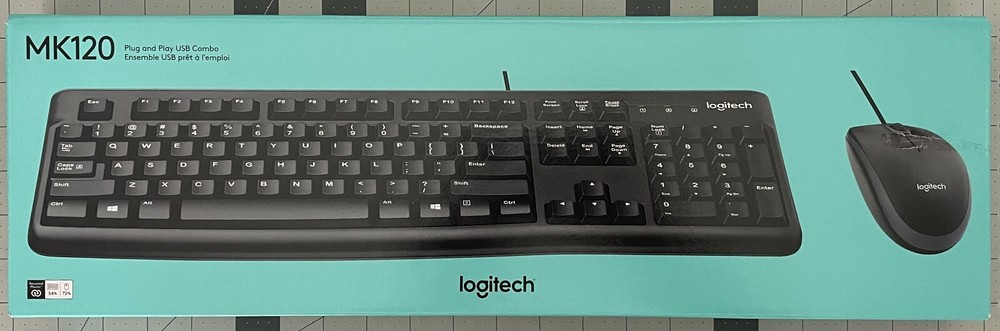 Logitech MK120 Wired Keyboard and Mouse