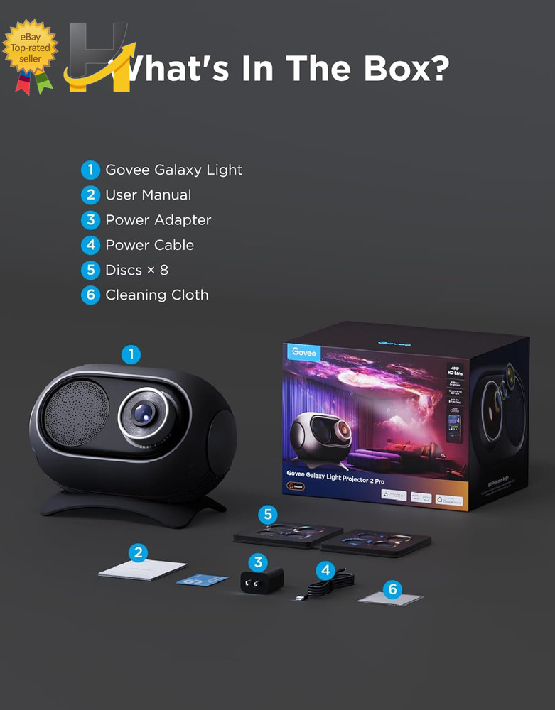 Galaxy Light Star Projector 2 Pro 4 Megapixel HD Lens Planetarium Projector