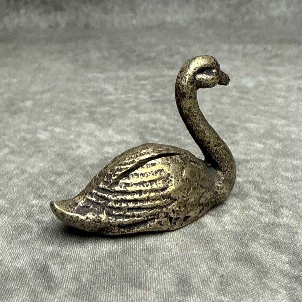 Vintage Swan Silver Plated Place Card Holder