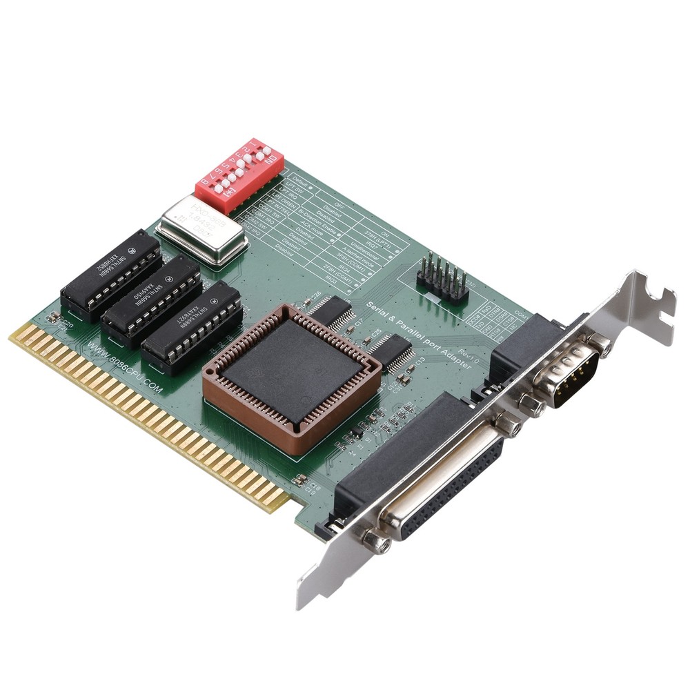 ISA RS232 Serial&Parallel Port Expansion Card ISA COM1 COM2 LPT PC Adapter