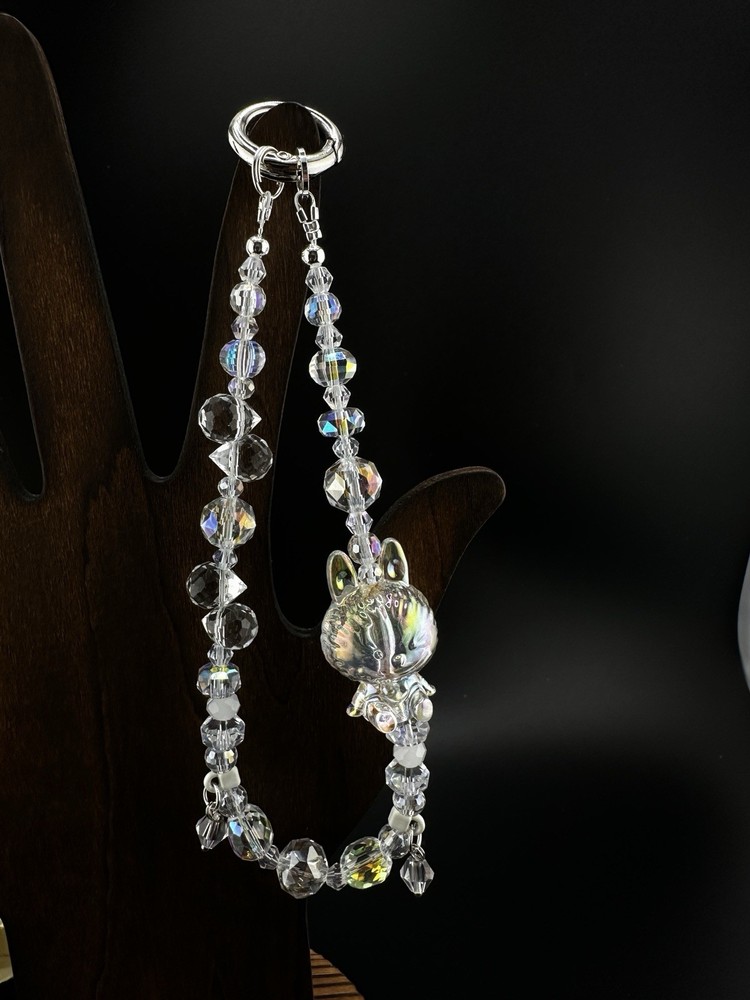 Handmade Clear Bubu-Inspired Phone Chain