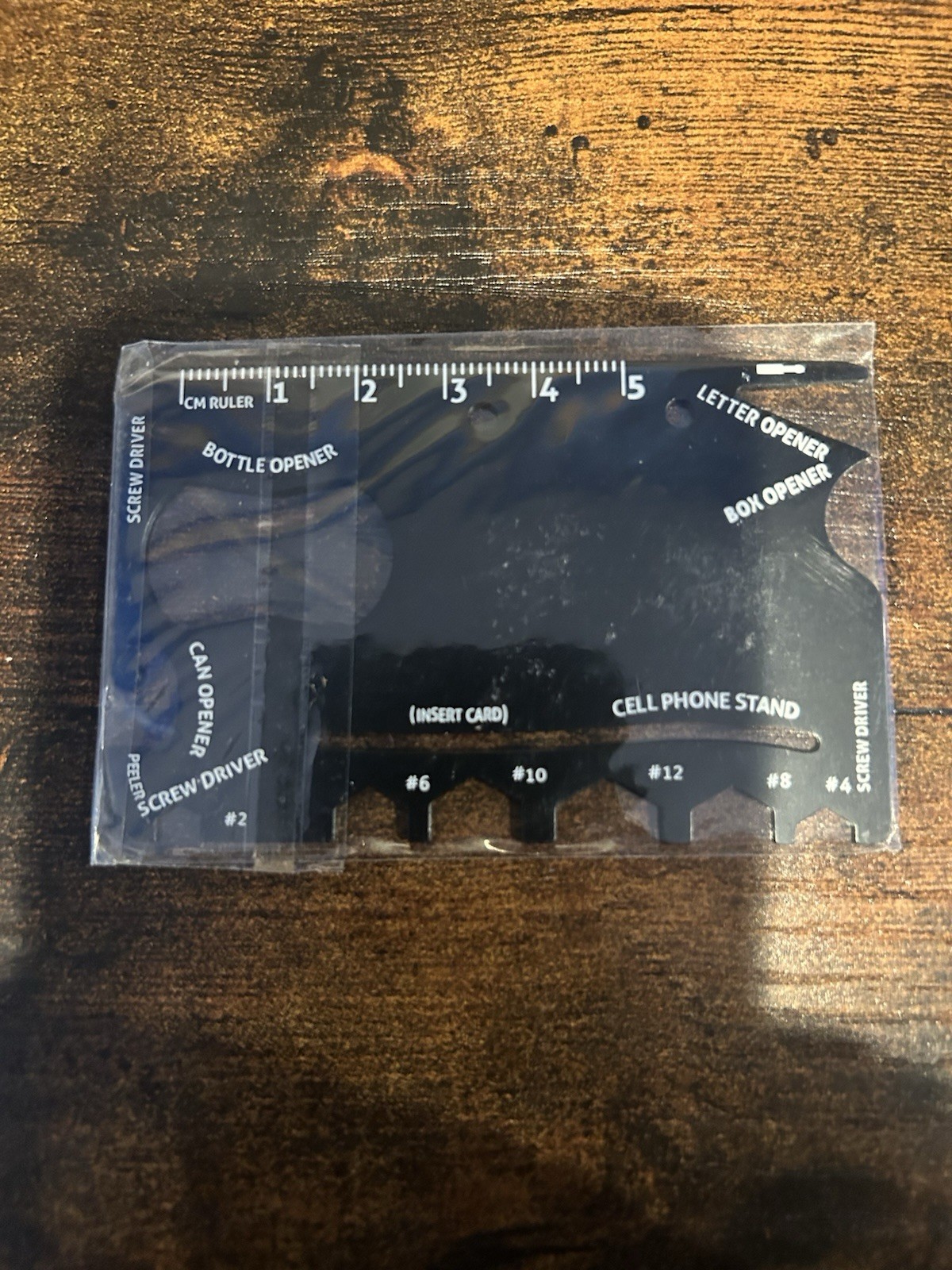 18 in 1 Wallet Multitool - Best Credit Card-Sized Tool for Emergencies - Black