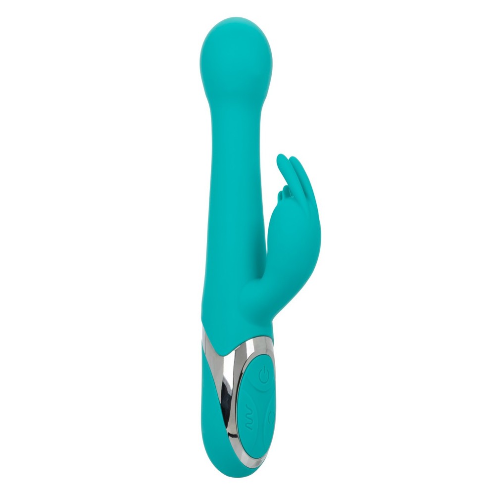 CalExotics Enchanted Oscillate Vibrator Rabbit Vibrator Turquoise Blue
