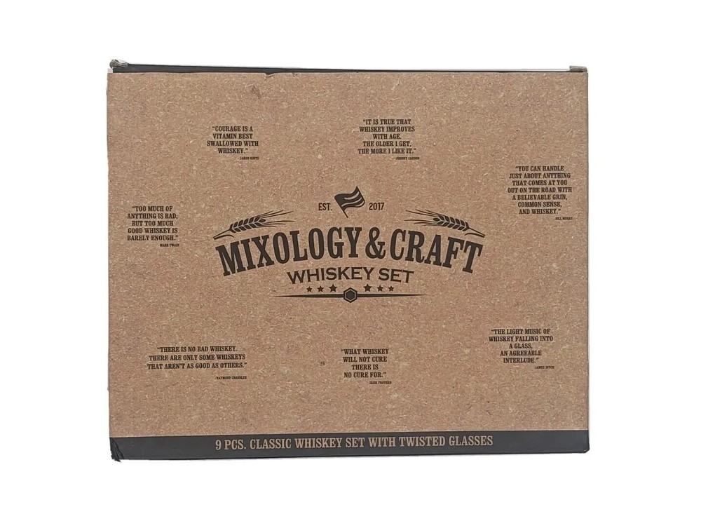 Complete Whiskey Serving Gift Set for Men and Women.