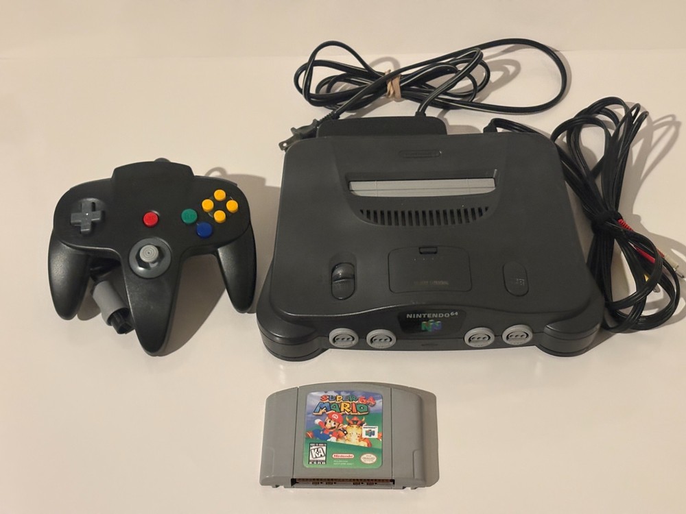 Nintendo 64 N64 Console Bundle - AUTHENTIC - Smash Bros Zelda Mario 64 - TESTED