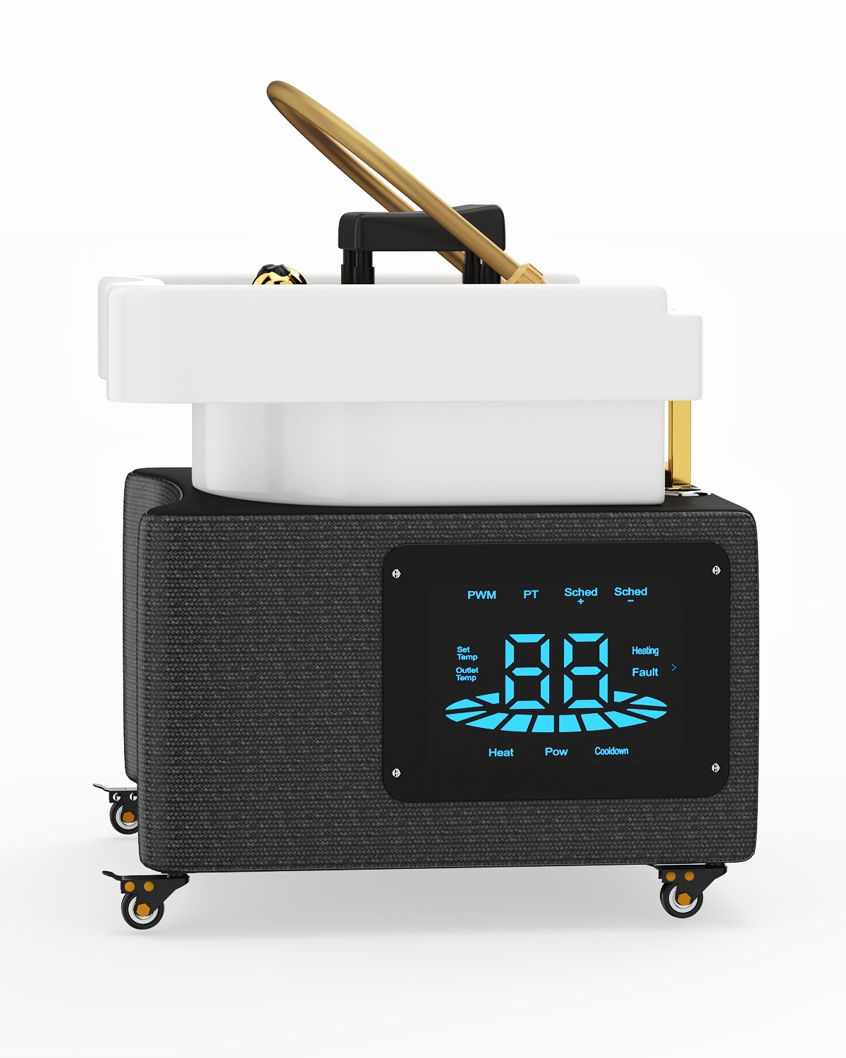 Portable Head Spa Shampoo Bowl Water Cycle LED Light Therapy ScalpCare Equipment