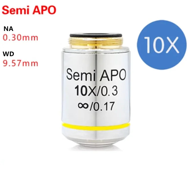 10X Plan Semi APO Infinity Objective Lens forOlympus CX BX Biological Microscope