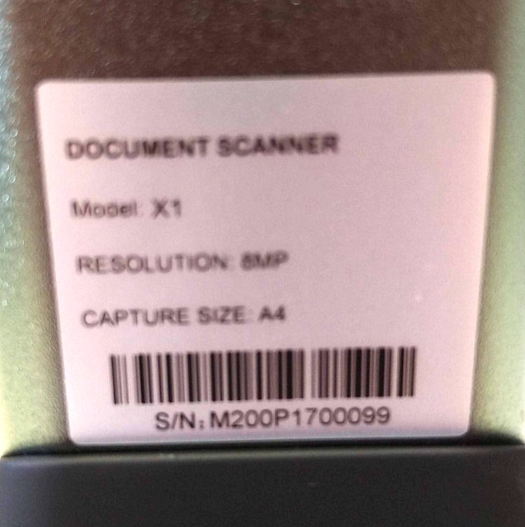 XI Portable Cocument Scanner 8MP HD Overhead Camera A4 Multi Language