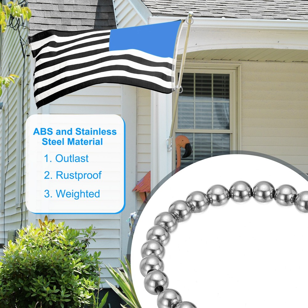 1 Pcs Flagpole Retainer Ring Flag Pole Accessories Flagpole Gray