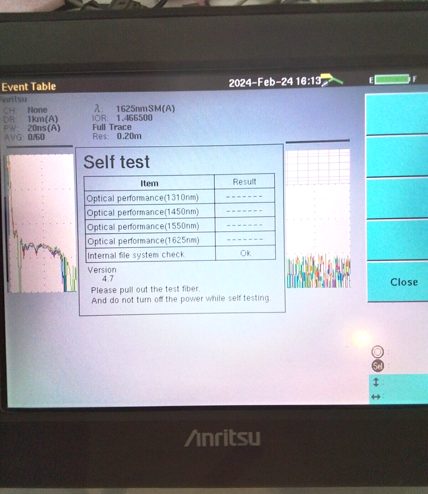 Anritsu MW9076D1 Optical time Domain Reflectometer and mainframe
